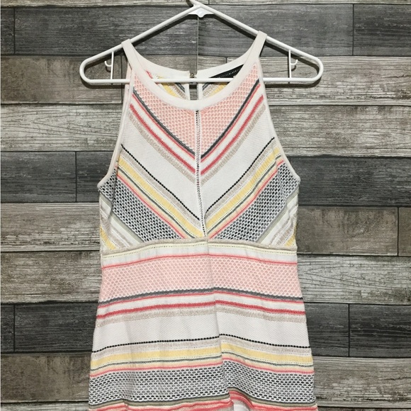 White House Black Market Sweater Tank Top Women’s S Knit Stripe (Read) - Picture 3 of 9